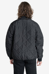 Minimal Quilt Work Jacket Black