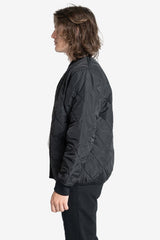 Minimal Quilt Work Jacket Black