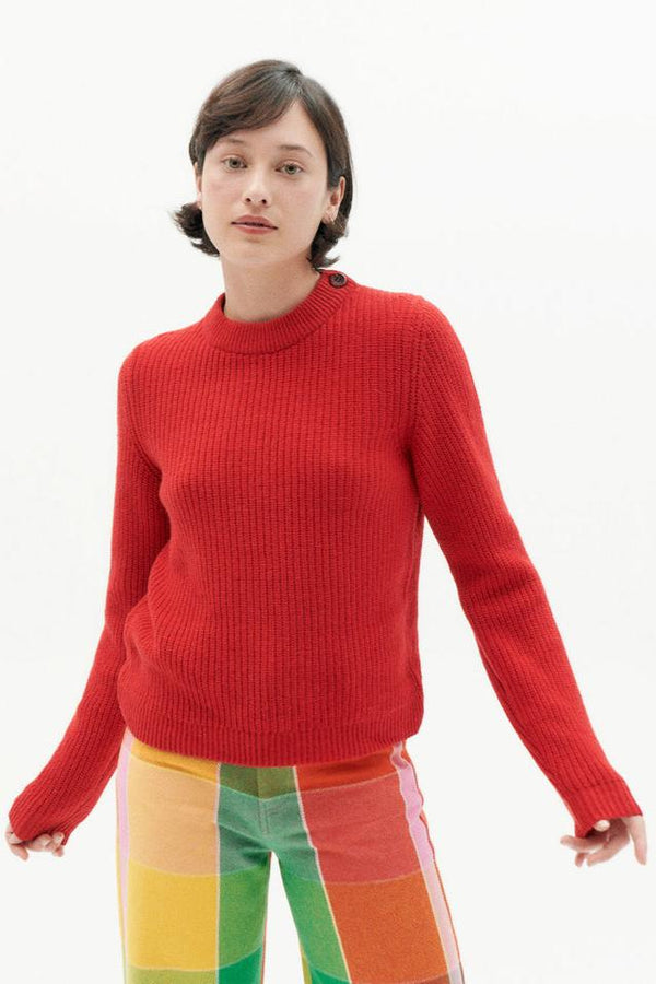 Hera Knitted Sweater Red