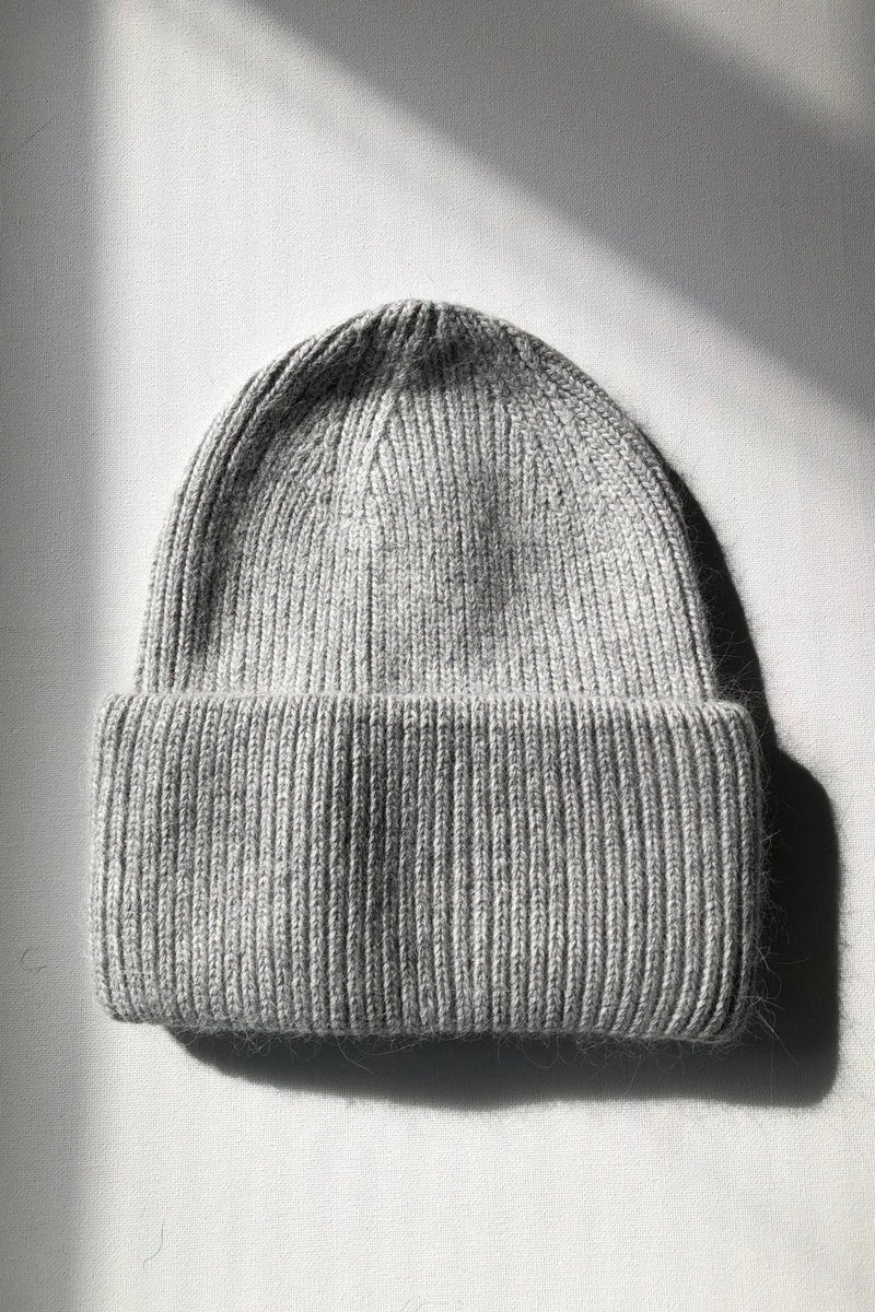 Royal Angora Beanie Light Gray