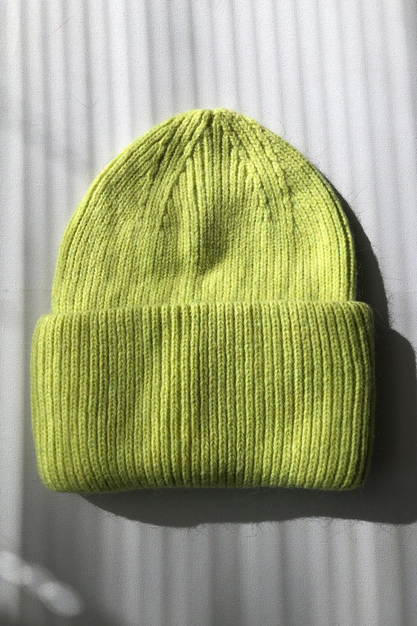 Royal Angora Beanie Neo Yellow