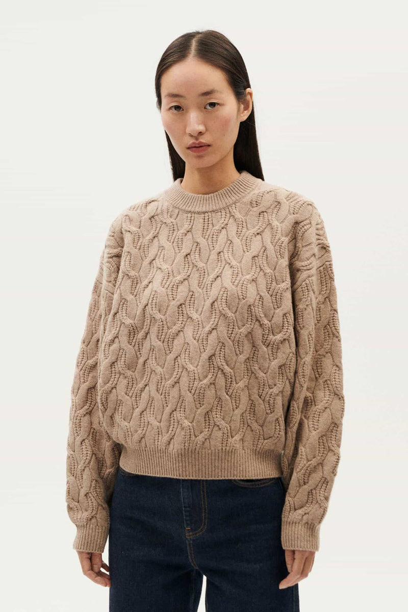 Carmen Knitted Sweater Beige