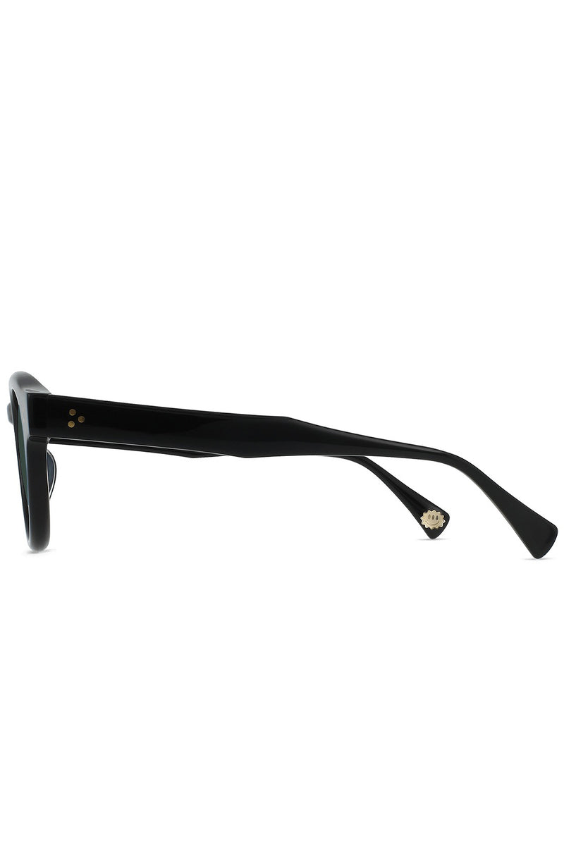 Zelti Sunglasses Recycled Black / Green Polarized