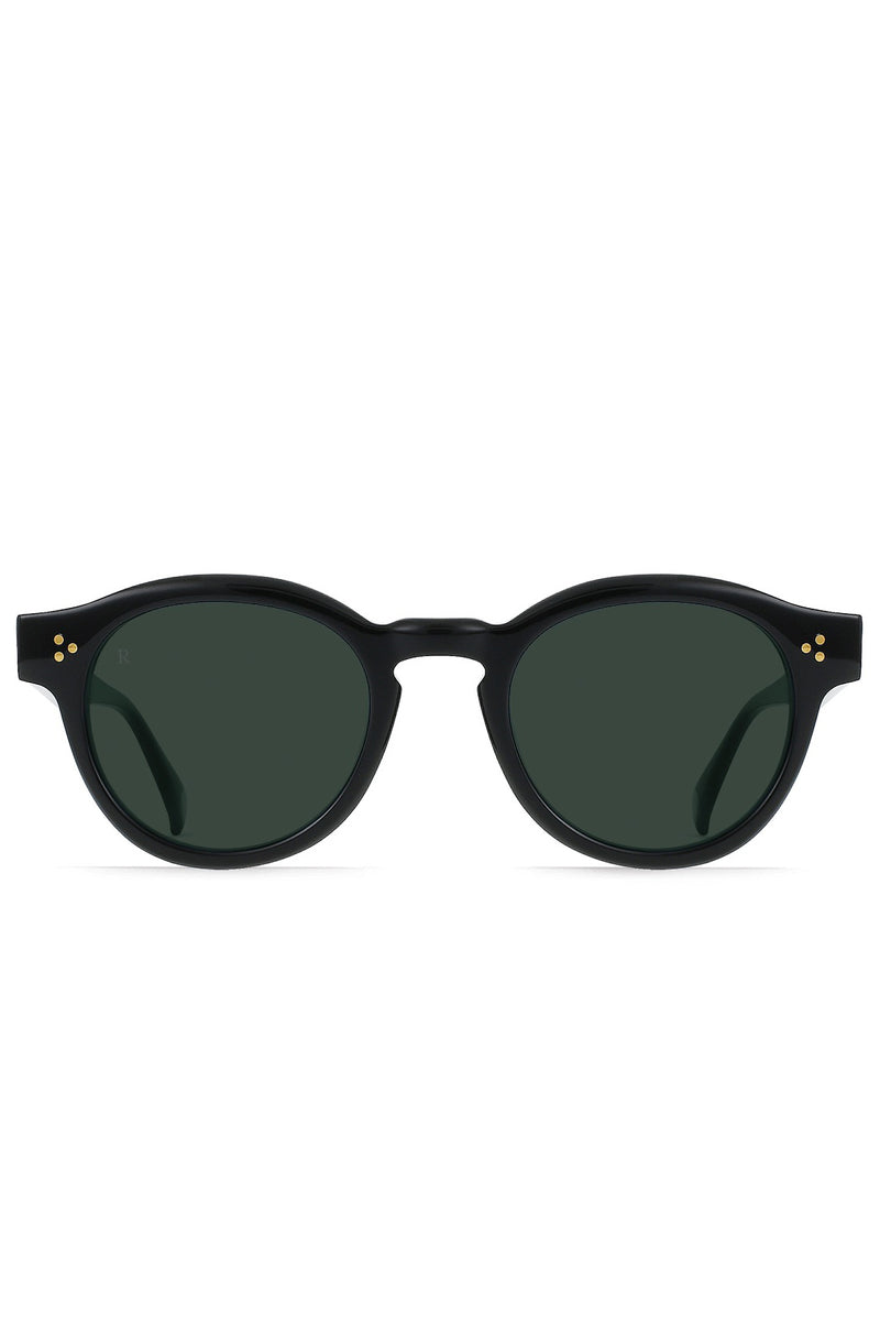 Zelti Sunglasses Recycled Black / Green Polarized