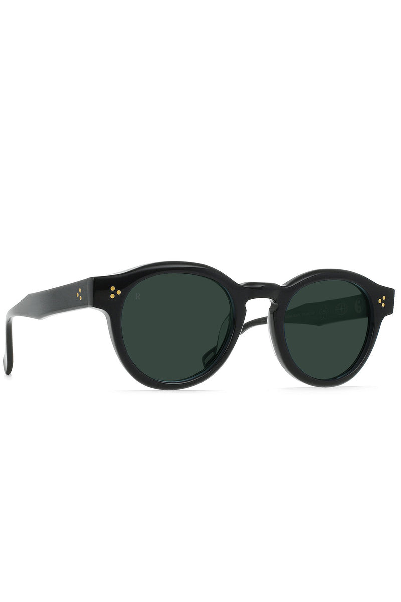 Zelti Sunglasses Recycled Black / Green Polarized